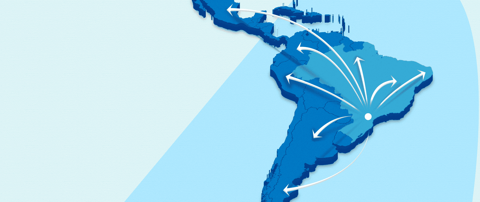Mapa de clientes da Auti no Brasil e América Latina